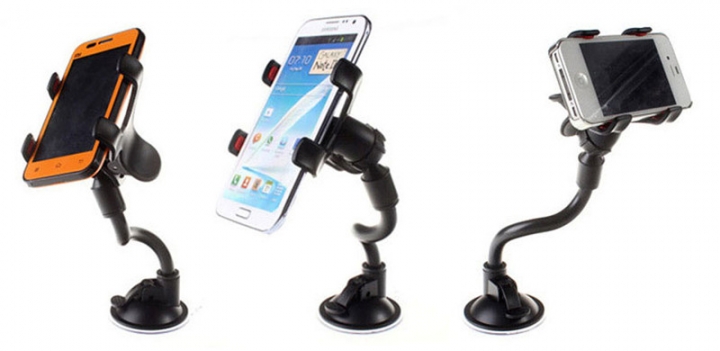 Universal 360° Rotating Car Windshield Mount Holder Stand Bracket for Cell Phone