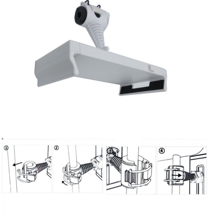 360° Car Back Seat Headrest Mount Holder for iPad Mini/1/2/3/4/Air, Galaxy Tab
