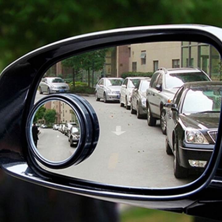 Car Mirror 360 Degree Wide Angle Round Convex Blind Spot Mirror for Parking Backup Mirror Rain Shade