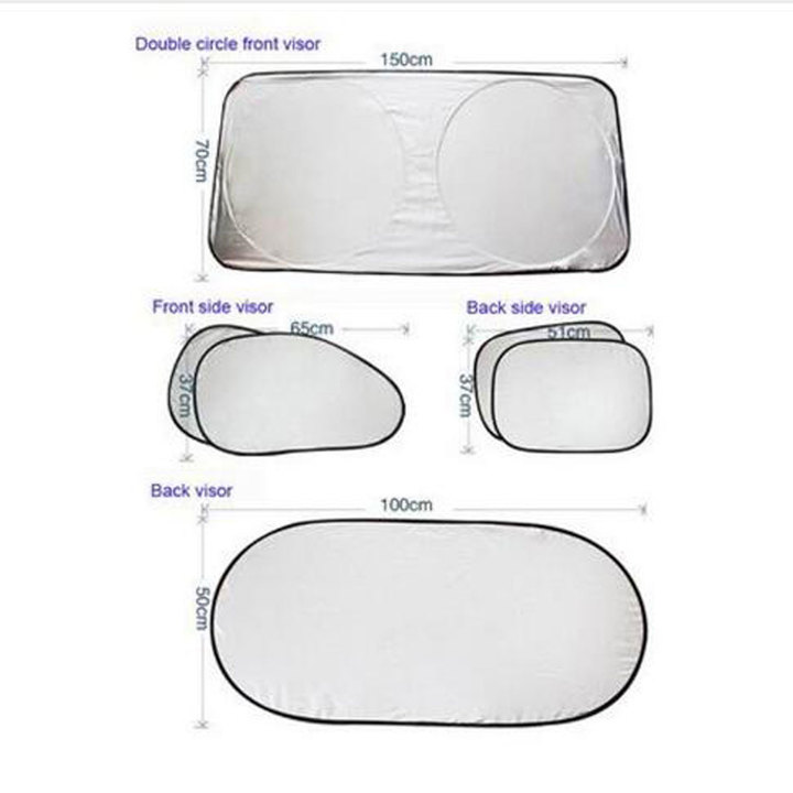 Car Window Sunshade Mesh Auto Sun Visor Curtain Front Rear Side Curtain Car Styling Covers Sunshade