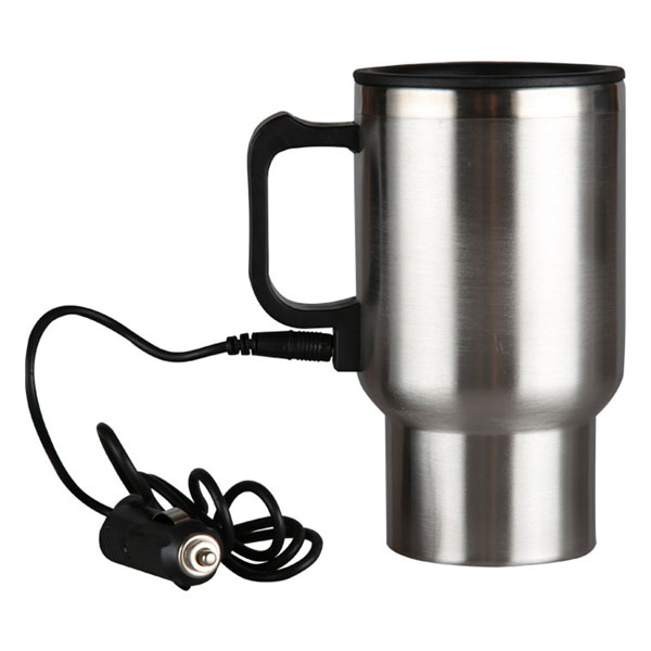 12V Universal 450ml Car Stainless Steel Travel Heating Cup