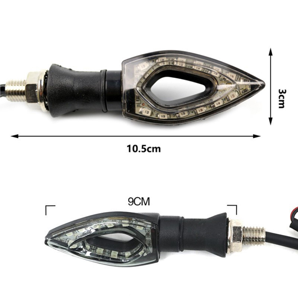 1Pair Universal 12V 12 LED Motorcycle Turn Signal Indicators Lights/lamp Motorcycle Lights