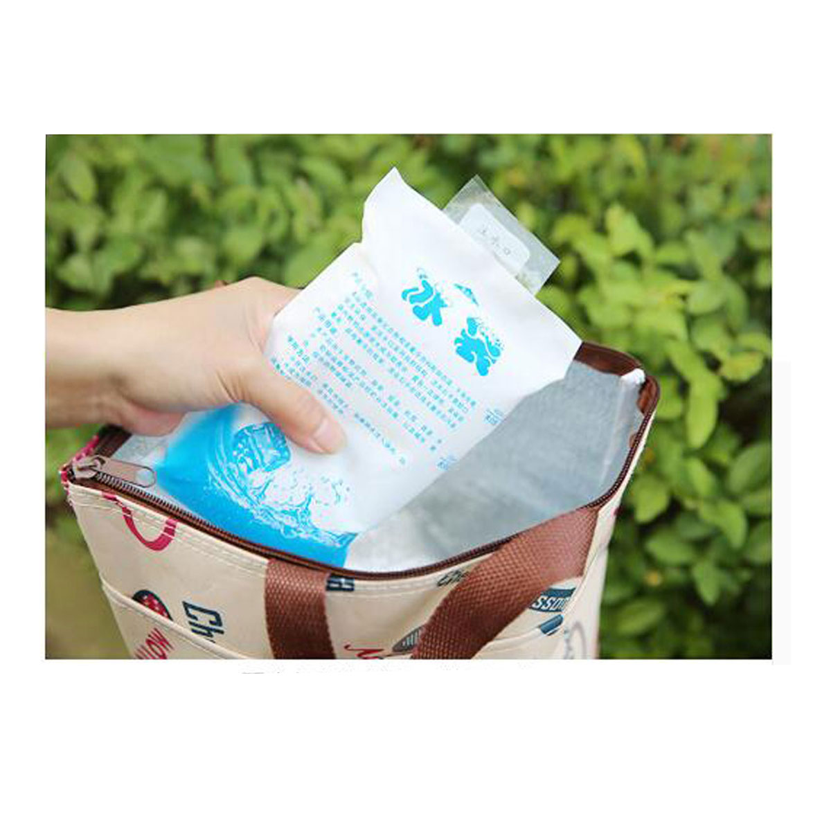 5PCS Reusable Dry Cold Ice Pack Gel Cooler Bag for Lunch Box Food Cans Wine Medical