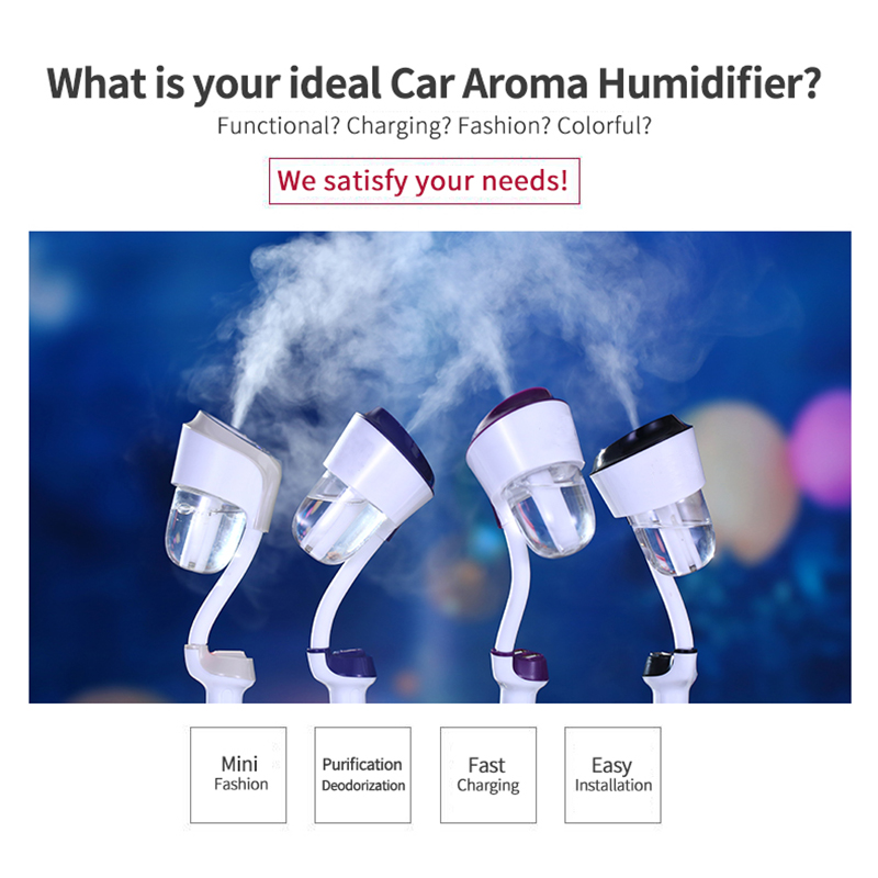 Car Humidifiers ii air freshener 12V Car charger High Quality Nebulizer Humidifier