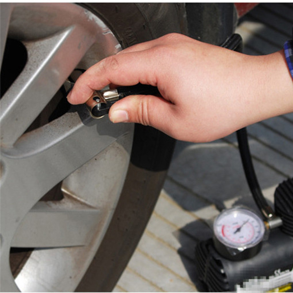 Car Mini Pumps 12V 300PSI Electric Air Compressor Tire Inflator Auto Inflatable Pump with Barometer