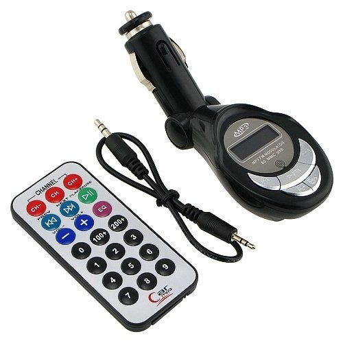 Auto Kit Cigarette FM Transmitter Modulator With USB Port &amp; SD Card Slot Wireless Car MP3 Player