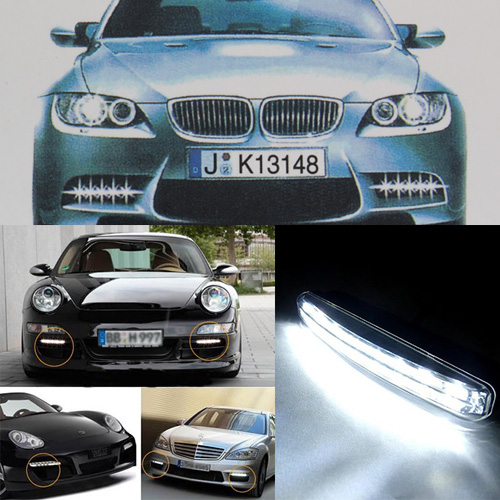 Car Styling Car Driving light Super Bright Car 8-LED DRL Day Time Car Headlight Runing Light Kit