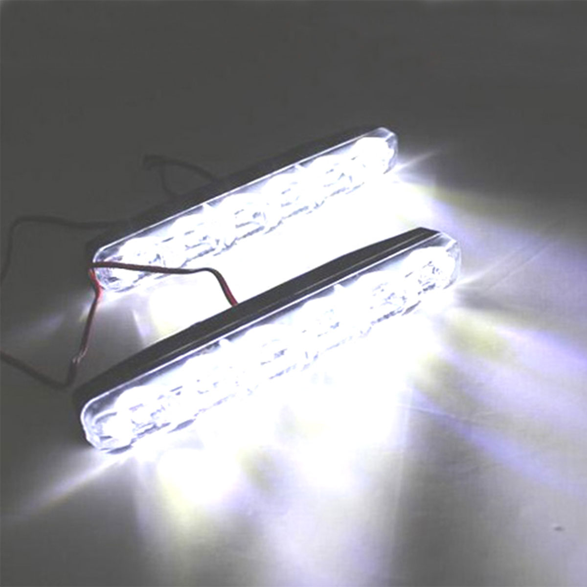 Car Styling Car Driving light Super Bright Car 8-LED DRL Day Time Car Headlight Runing Light Kit