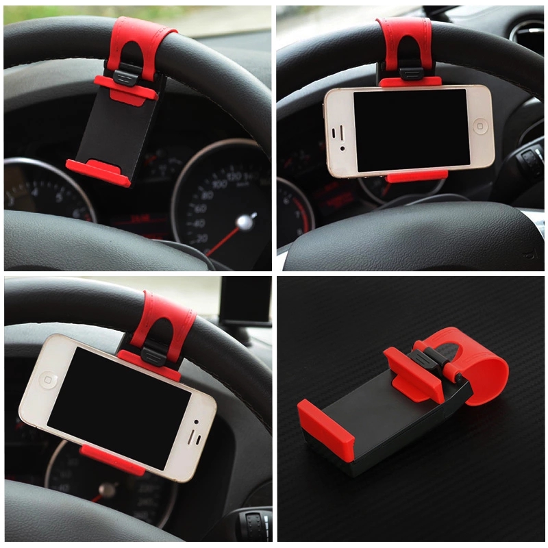 Car Holder Steering Wheel Clip Mount Cell Phone Mobile Holder Universal Phone Support Bracket Stand