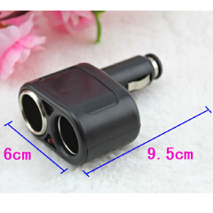 Car 12V Dual Car Cigar Lighter Charger Socket Splitter Car Cigar Lighter Adapter Double Slots