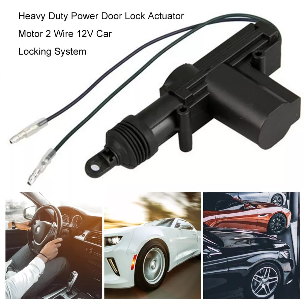 Universal Heavy Duty Power Door Lock Actuator Motor 2 Wire 12V Car Locking System Actuator Kit