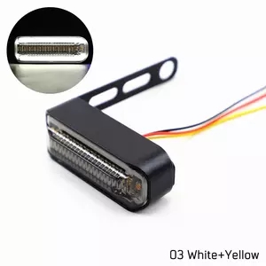 1Pair Motorcycle Lighting LED DRL Flowing Turn Signal Light Stop Signals Tail Brake Lamp