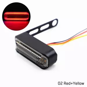 1Pair Motorcycle Lighting LED DRL Flowing Turn Signal Light Stop Signals Tail Brake Lamp