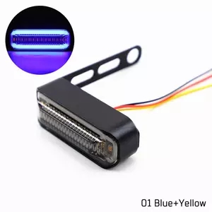 1Pair Motorcycle Lighting LED DRL Flowing Turn Signal Light Stop Signals Tail Brake Lamp