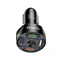 New 4 USB Car QC3.0 Charger 12-32V Cigarette Socket Lighter QC3.0 Fast Car Charger Power Adapter