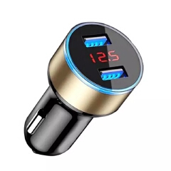 Universal 5V 3.1A USB Car Charger LCD Display 12-24V Cigarette Socket Lighter Auto Adapter