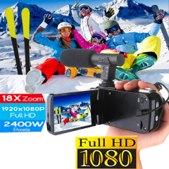 Digital camera LCD 24 million HD external microphone camera digital camera 18x zoom PC camera