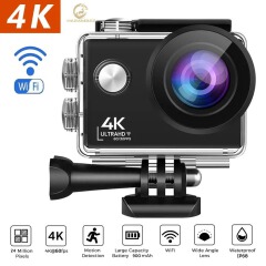 Harambee 2022 NEW 2.0" H16-6S Action Camera HD 720P Waterproof DVR Wifi Sport Camera Remote Control Action Dash Cam Loop Recording Video
