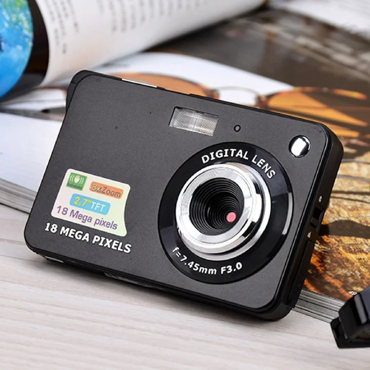 2022 HOT Digital Camera 2.7 Inch TFT LCD Display 18MP 720P 8x Zoom HD Digital Camera Anti-Shake Camcorder Video CMOS Micro Camera Kids Gift