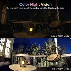 Video Camera with Color Night Vision, Wired 1080p HD Indoor/Outdoor,  2-Way Audio, Works with Alexa, Google Assistant, and IFTTT