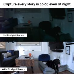 1080p Wi-Fi Indoor Smart Home Camera with Color Night Vision, 2-Way Audio, Compatible with Alexa & The Google Assistant