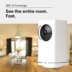 1080p Wi-Fi Indoor Smart Home Camera with Color Night Vision, 2-Way Audio, Compatible with Alexa & The Google Assistant