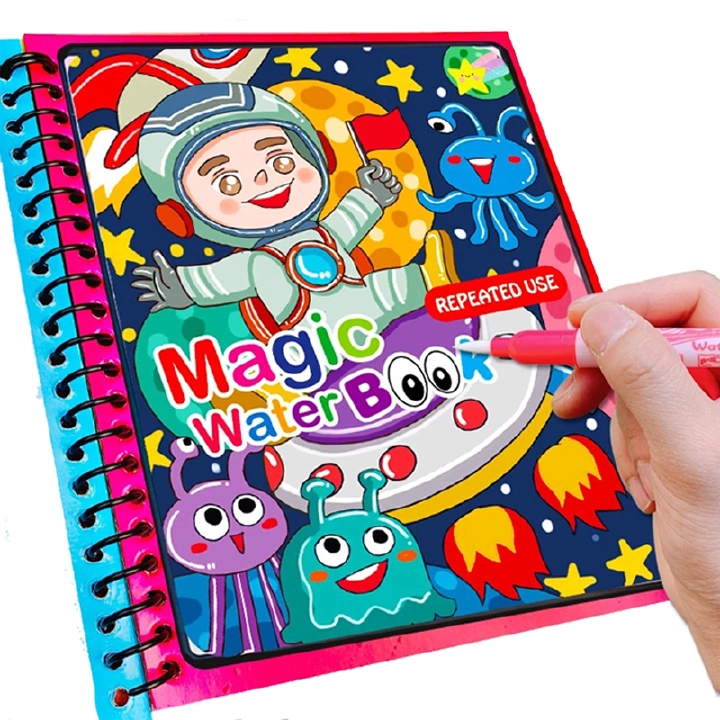 Kids Magic Water Drawing Book Toys Reusable Coloring Book Painting Drawing Toys Sensory Early Education Toys