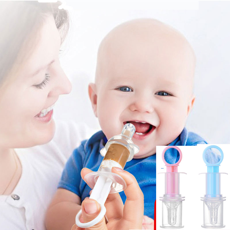 Feeding Utensils Needle Feeder Squeeze Medicine Dropper Dispenser Pacifier Baby kids smart medicine dispenser multi-colors