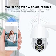 IP Camera Wifi Outdoor AI Human Detection Audio 1080P Wireless Security CCTV Camera P2P RTSP 4X Digital Zoom Wifi Camera