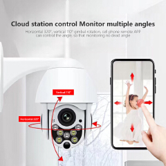 IP Camera Wifi Outdoor AI Human Detection Audio 1080P Wireless Security CCTV Camera P2P RTSP 4X Digital Zoom Wifi Camera