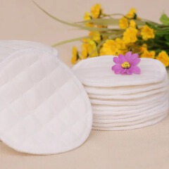 Reusable Nursing Breast Pads Washable Soft Absorbent Baby Breastfeeding Breast Pads Cotton 10Pcs