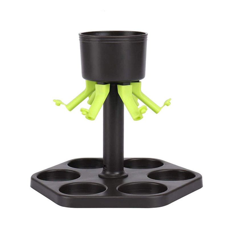 6 Shot Glass Dispenser Wine Whisky Beer Wine Liquor Dispenser Party Games Drinking Tools Bar Accessories