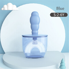 Baby Toothbrush Children Teeth Oral Care Cleaning Brush Convenient Kid Silicone Newborn U-Shaped Teethbrush with Dust Cover