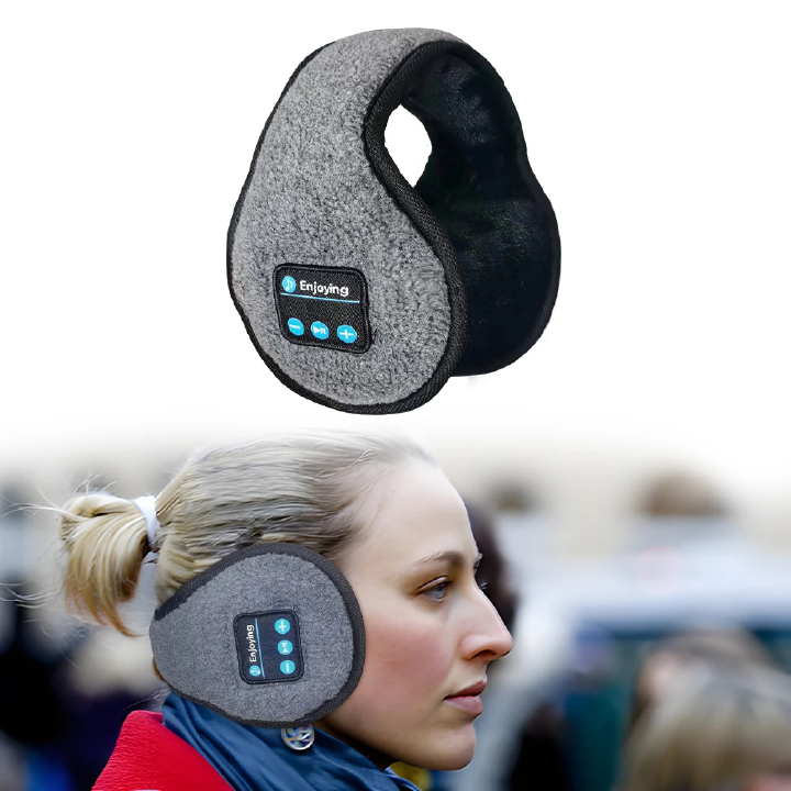 Wireless Headband Headphones Muffs, Earphone Warmer Earmuffs, Bluetooth Ear Warmer Music Men's Women Winter Thick Casual Cap