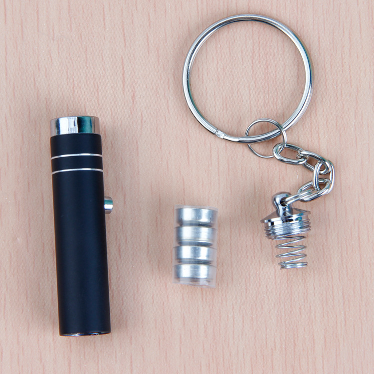 Mini Aluminum Flashlight LED Ultra Violet Light Torch Keychain Pocket PenLight Lamp for Marker Checker Detection