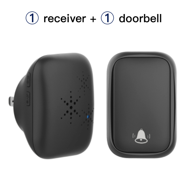 Wsdcam Doorbell Outdoor Wireless Bell Smart Ring Door Bell Chime Self-powered Button Rainproof Smart Home Security Alarm