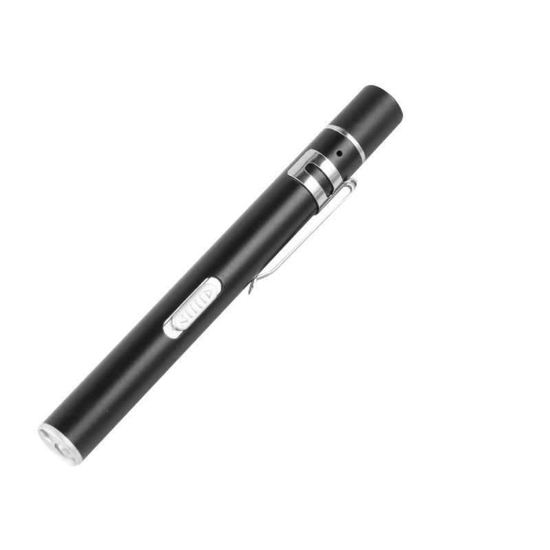 USB Rechargeable Medical Handy Pen Light Mini Nursing Flashlight LED Torch Lamp With Stainless Steel Clip Pocket Led Flashlight