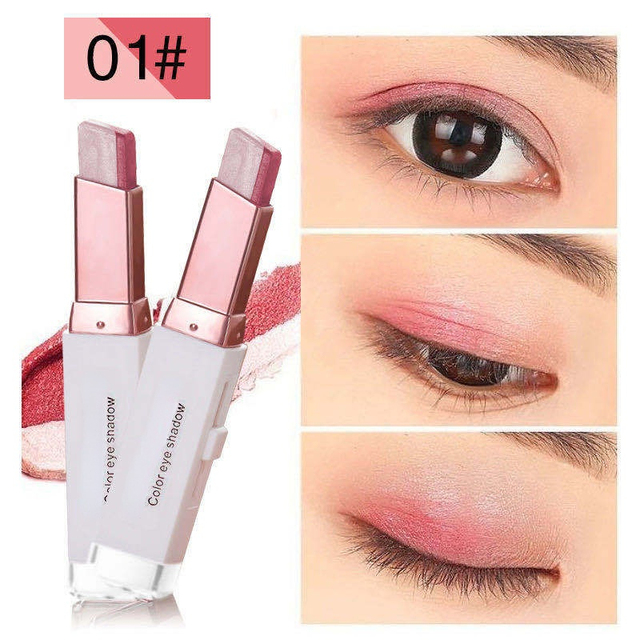 Professional Eyeshadow Waterproof Lazy Eye Shadow Stick Stereo Gradient Velvet Easy To Wear Longlasting Shimmer Makeup Tool