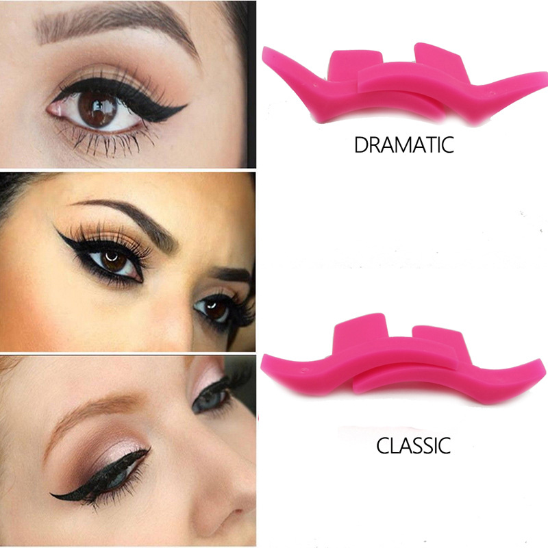1Pair Cat Eyeliner Stamp Eyeliner Template Stencil Models Professional Makeup Cat Eye Wing Style Easy To Makeup Eyeliner Stamps