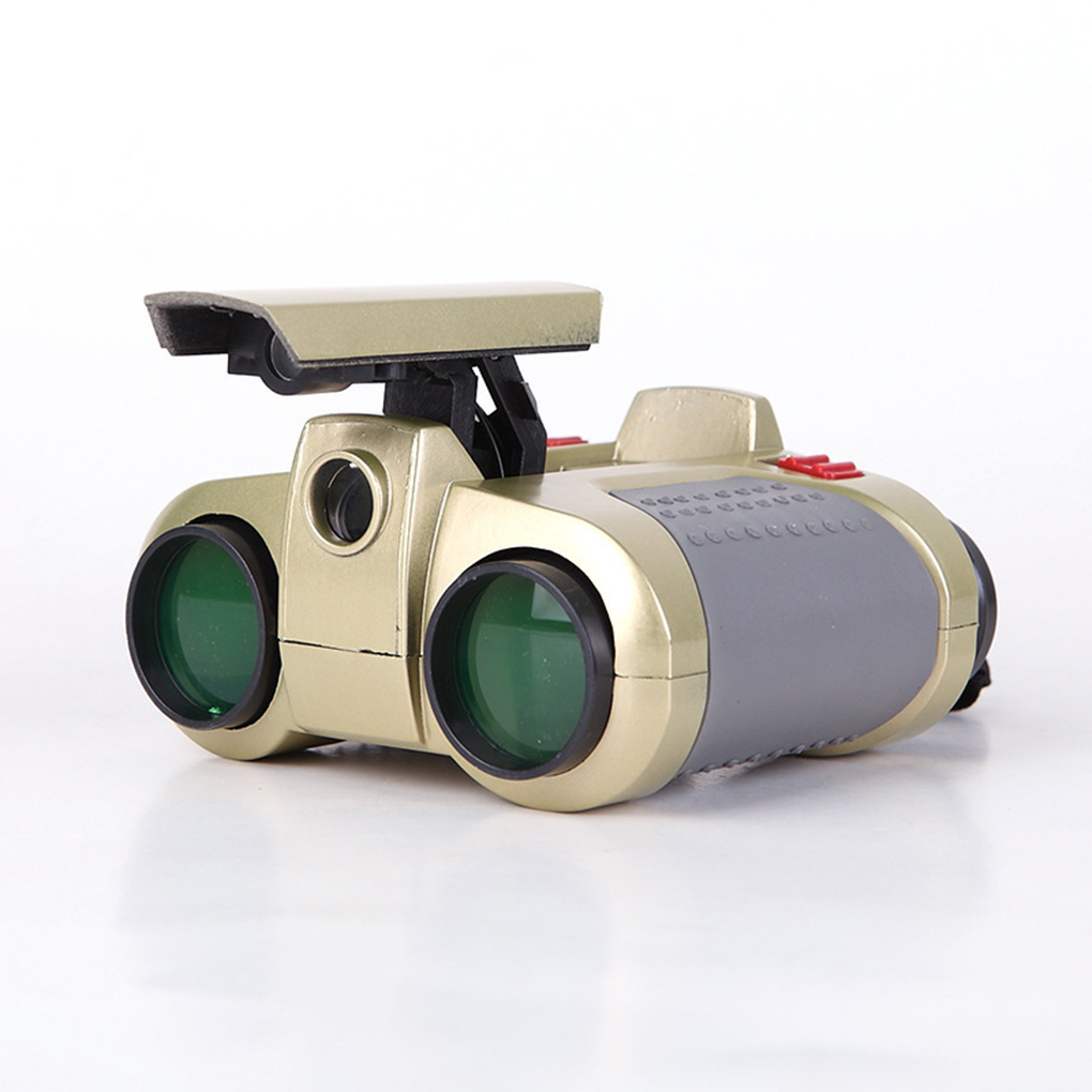 4x30 HD Powerful Binoculars Long Range Folding Mini Telescope Night View Pop-up Light  BAK4 FMC Optics Telescope For Camping