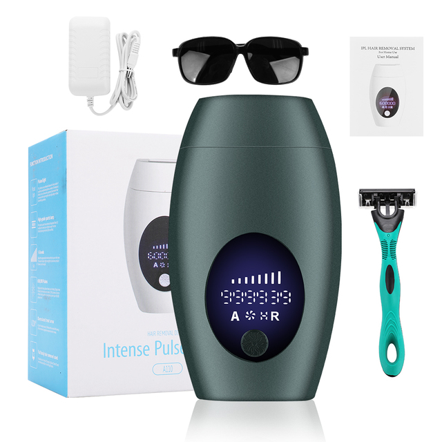 Professional IPL Laser Epilator Photoepilator LCD laser painless hair removal Household Device Facial Private Parts Shaving