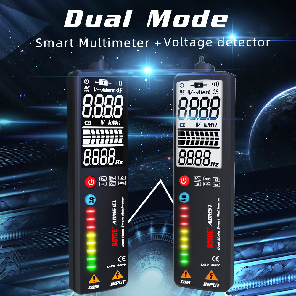 ADMS1CL Multimeter Voltmeter Professional Digital Multimeter Tester A3007/A3008 Auto Sensor Pen Tester 6000 Counts Voltage Test
