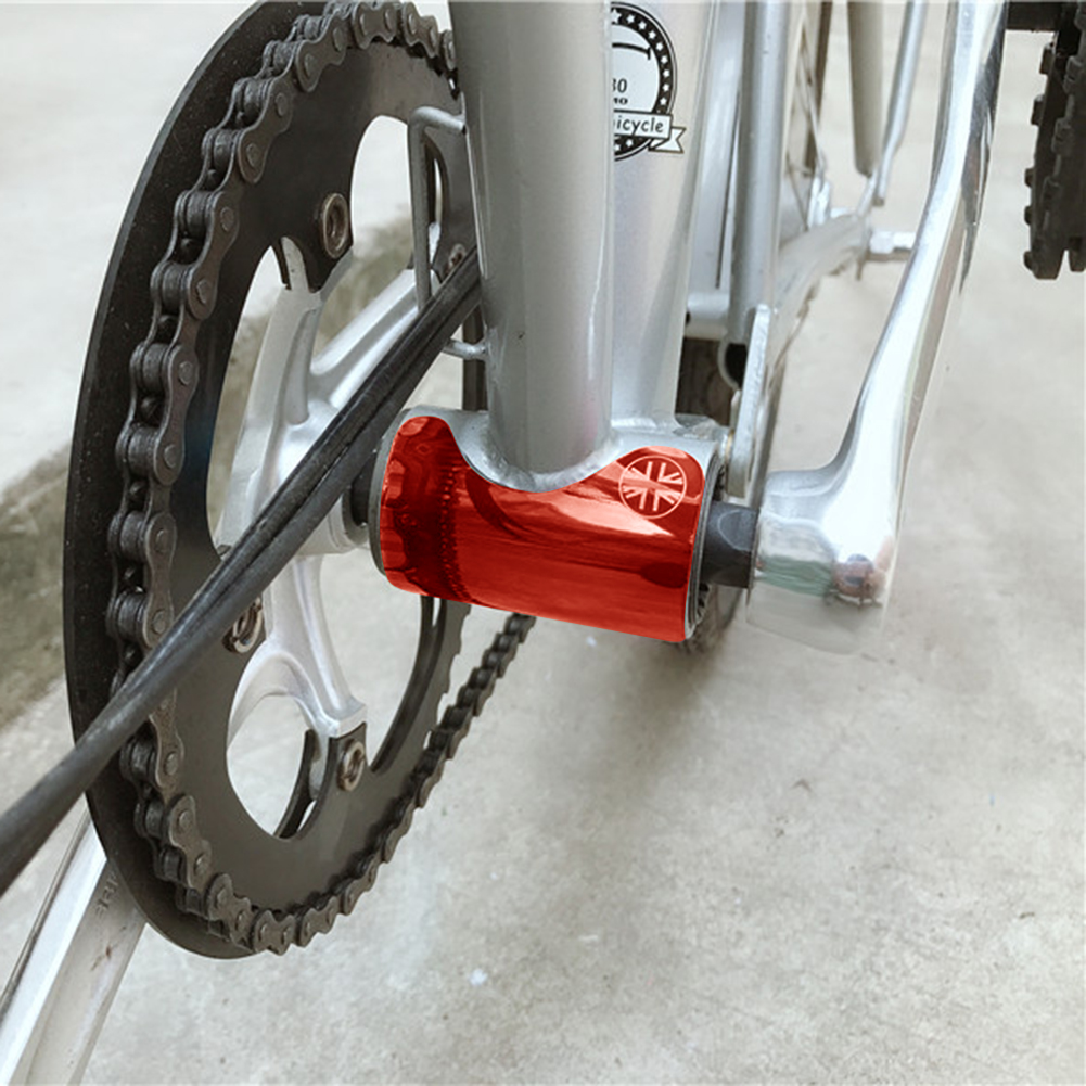 Alloy Bicycle Frame Protector Pads For Folding Bike Bottom Bracket BB Sticker Protect Guard Pad Outdoor Cycling Accesso