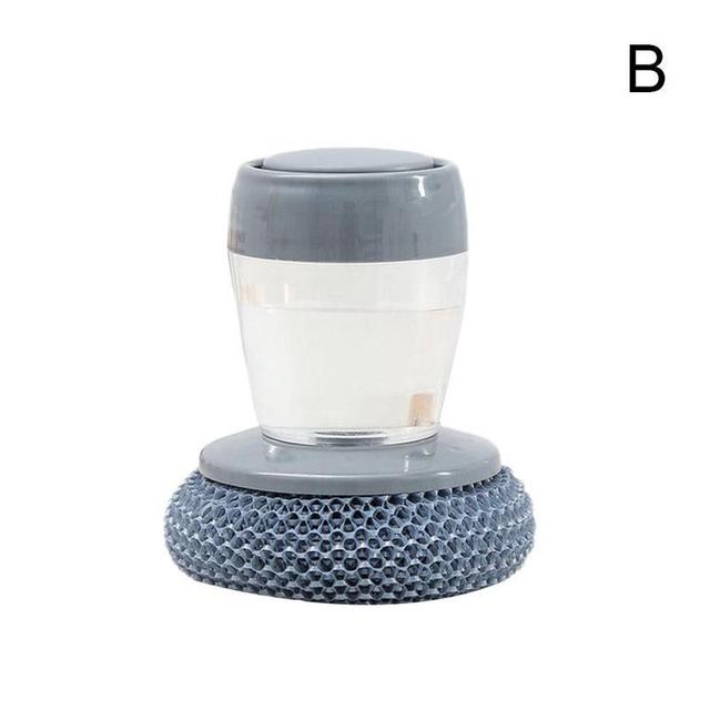 Kitchen Soap Dispensing Dishwashing tool Brush Easy Use Scrubber Wash Clean Tool Soap Dispenser Brush Kitchen Cleaning Tool