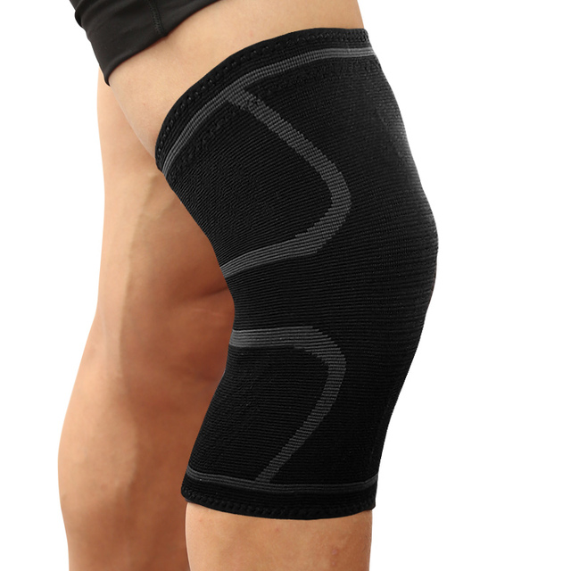 2PCs Fitness Running Cycling Knee Support Braces Elastic Nylon Sport Compression Knee Pad Sleeve for Basketball Volleyball
