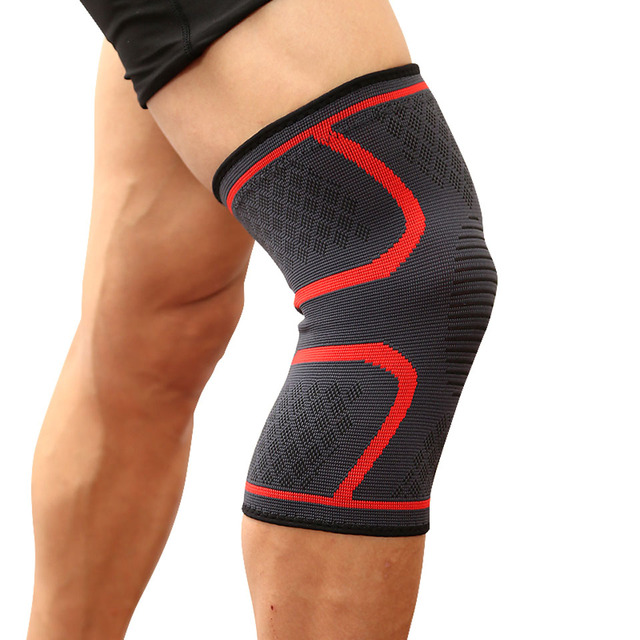 2PCs Fitness Running Cycling Knee Support Braces Elastic Nylon Sport Compression Knee Pad Sleeve for Basketball Volleyball