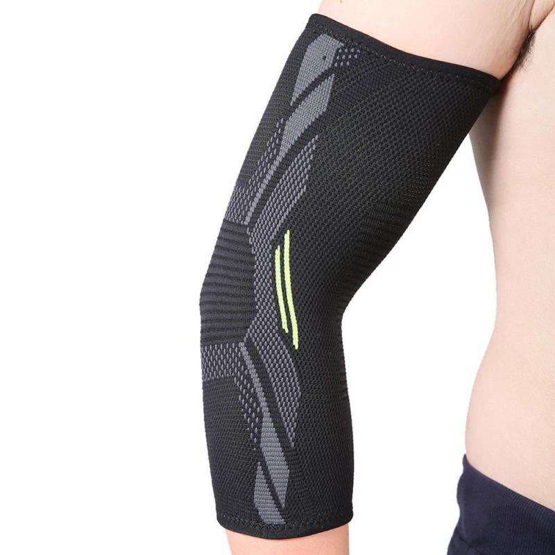 Elastic Compression Breathable Arm Elbow Sleeve Pad Sports Security Protection Basketball Volleyball Arm Sleeve Elbow Brace