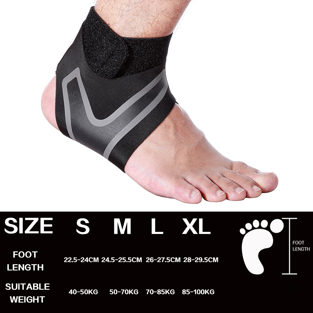 1 PC Fitness Sports Ankle Brace Gym Elastic  Ankle Support Gear Foot Weights Wraps Protector Legs Power Weightlifting