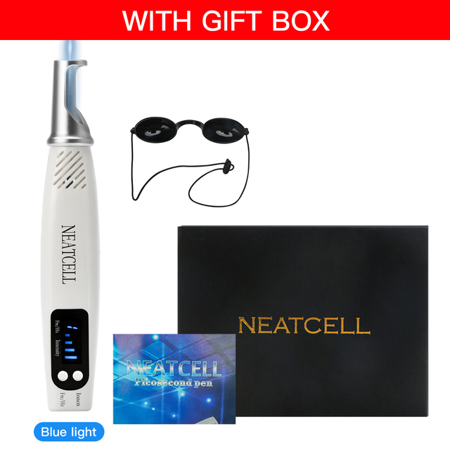 Picosecond Laser Pen Red Blue Light Therapy Tattoo Scar Mole Freckle Removal Dark Spot Remover Machine Portable Beauty Laser Pen