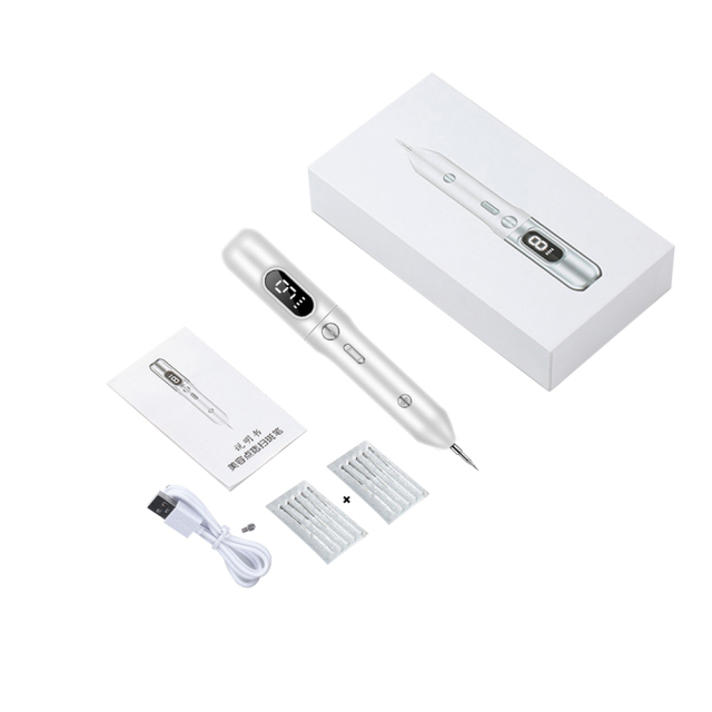 Plasma Pen LCD 9 Levels Tattoo Laser Remover Skin Care Beauty Device Tag Black Dot Wart Spot Dark Mole Removal Pen